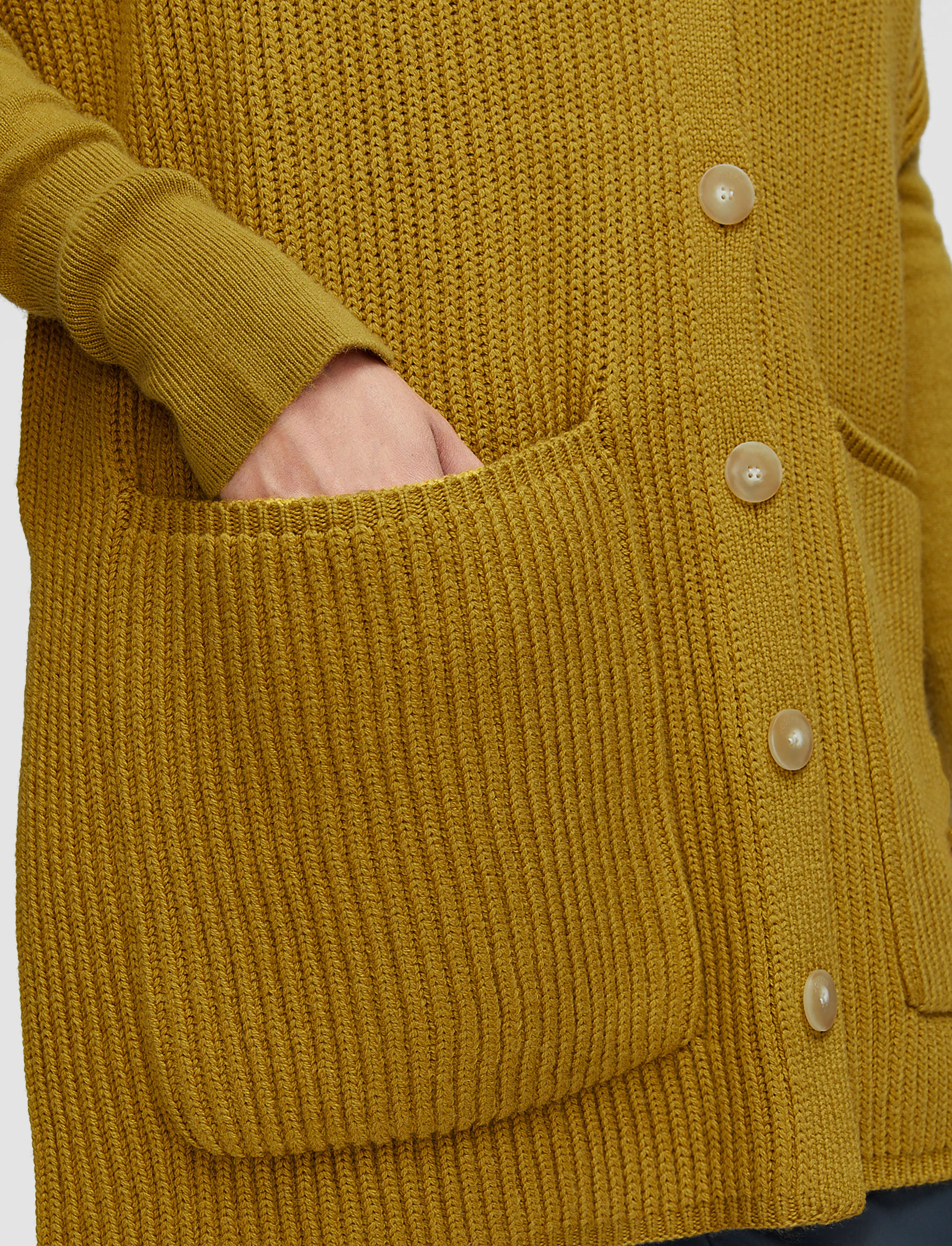 Light Cardigan Stitch Button Scarf - 4