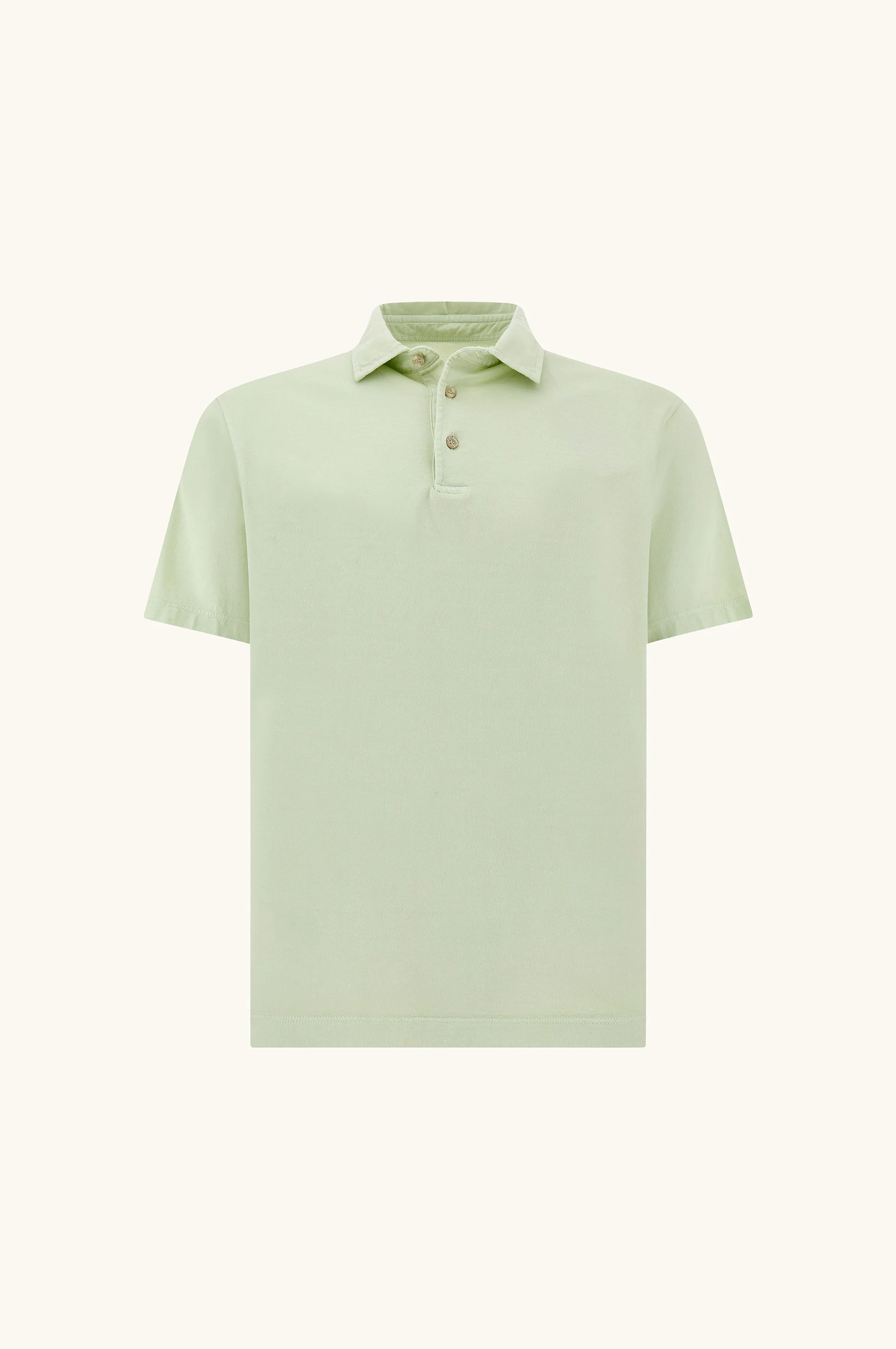 POLO SHIRT IN GARMENT‑DYED SUVIN COTTON - 1