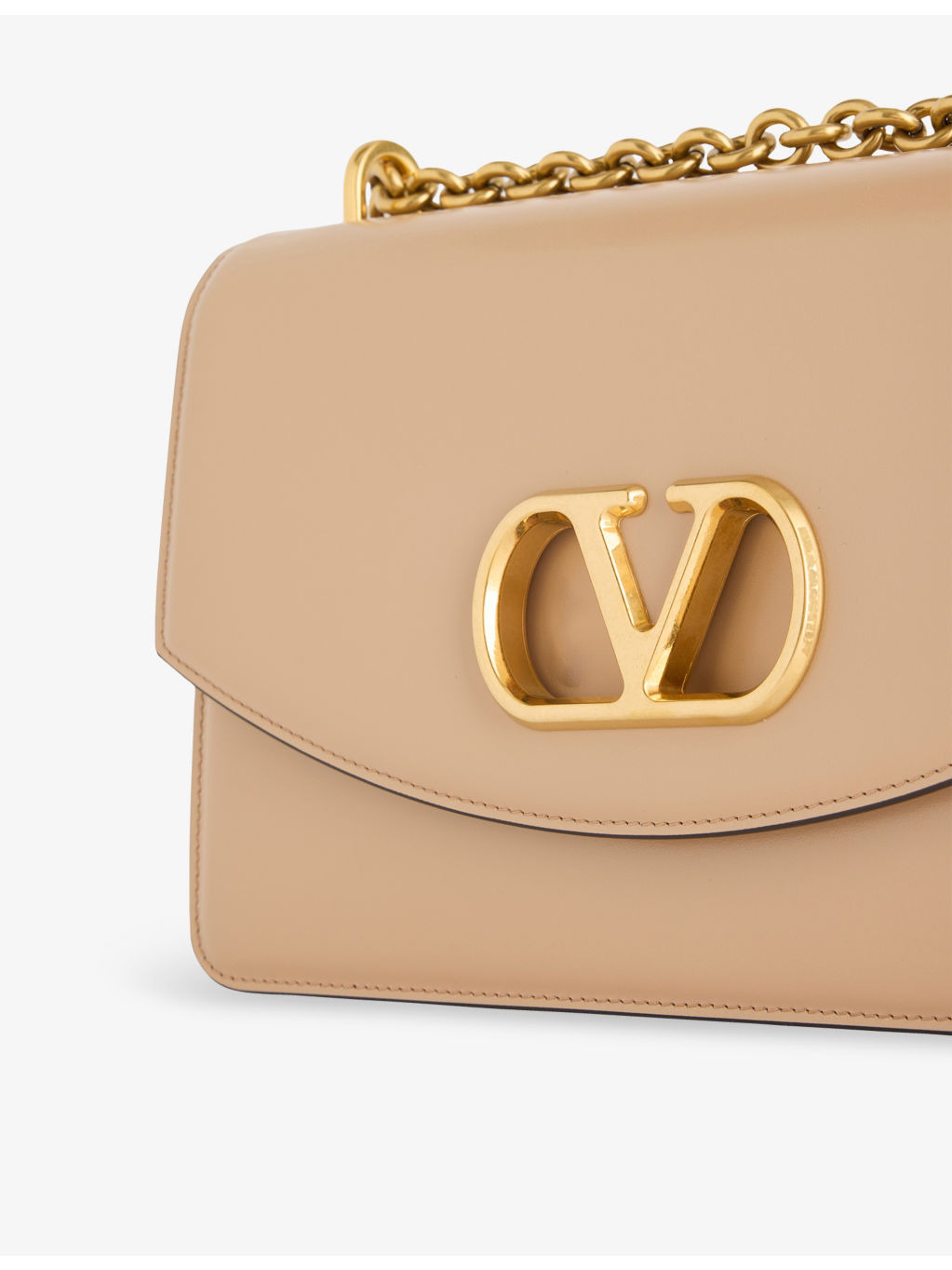 Logo-Hardware Two-Compartment Leather Shoulder Bag - 4