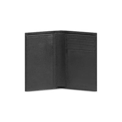 BALENCIAGA Men's Cash Vertical Bifolded Wallet in Black/white outlook
