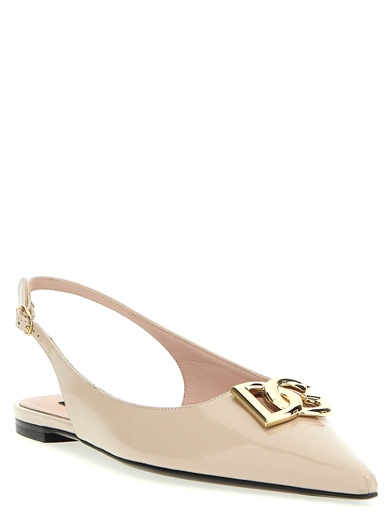 Logo Slingback Ballet Flats Flat Shoes Pink - 2