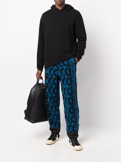 KENZO monogram-print fleece track pants outlook