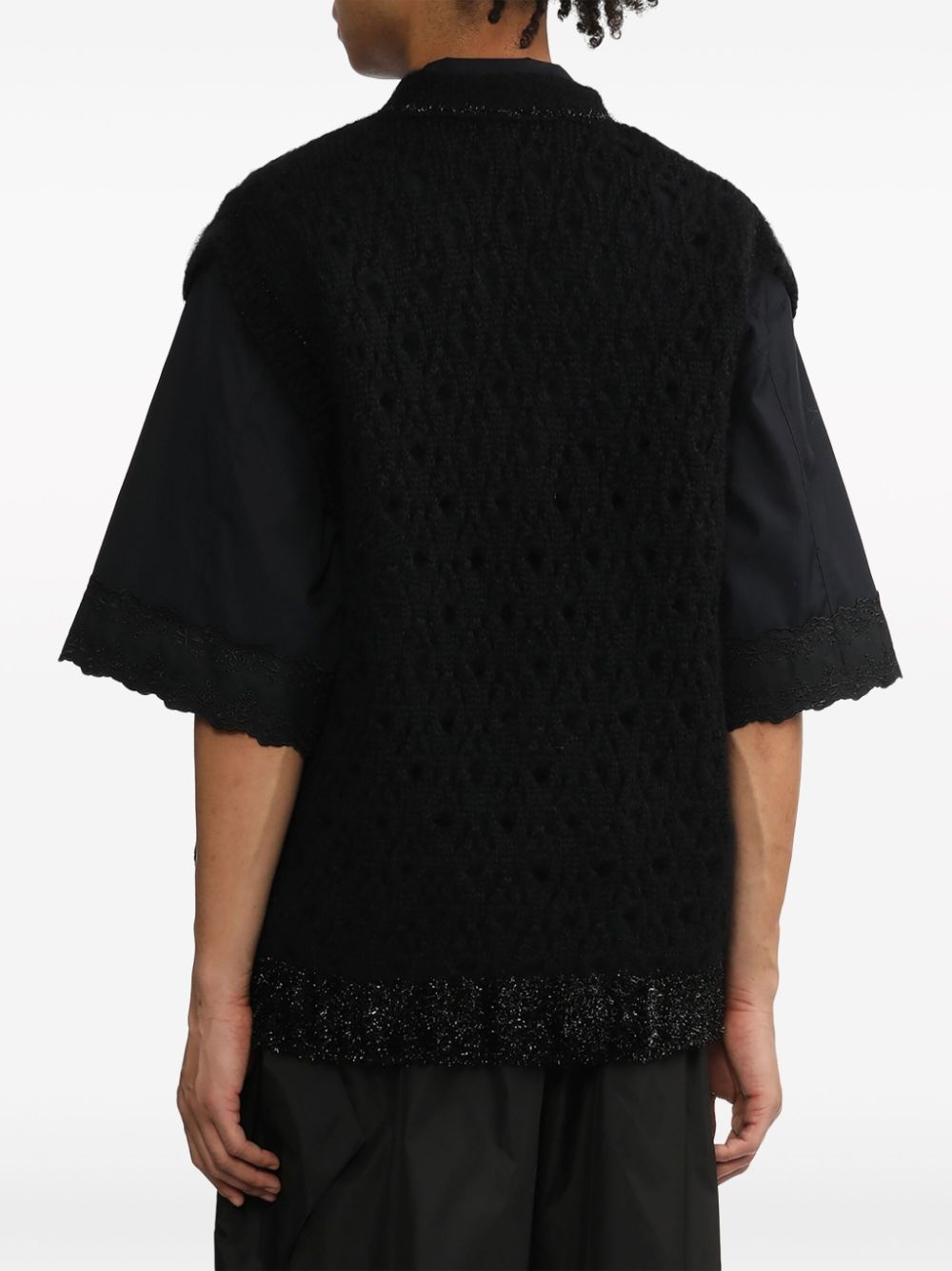 pointelle-knit glittere - 4