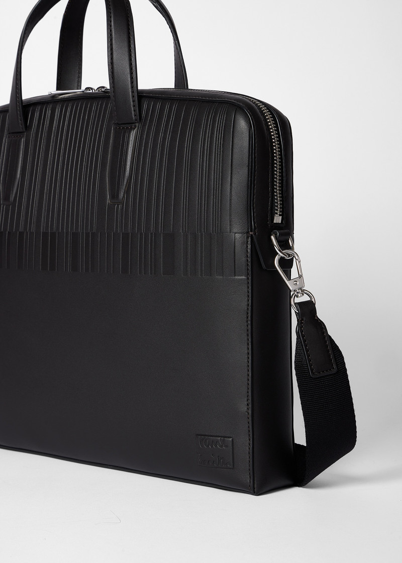 Dark Brown Leather 'Shadow Stripe' Folio 3