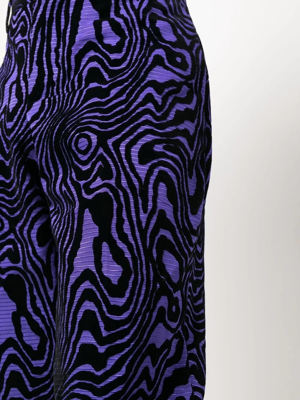 abstract-print straight-leg trousers - 5