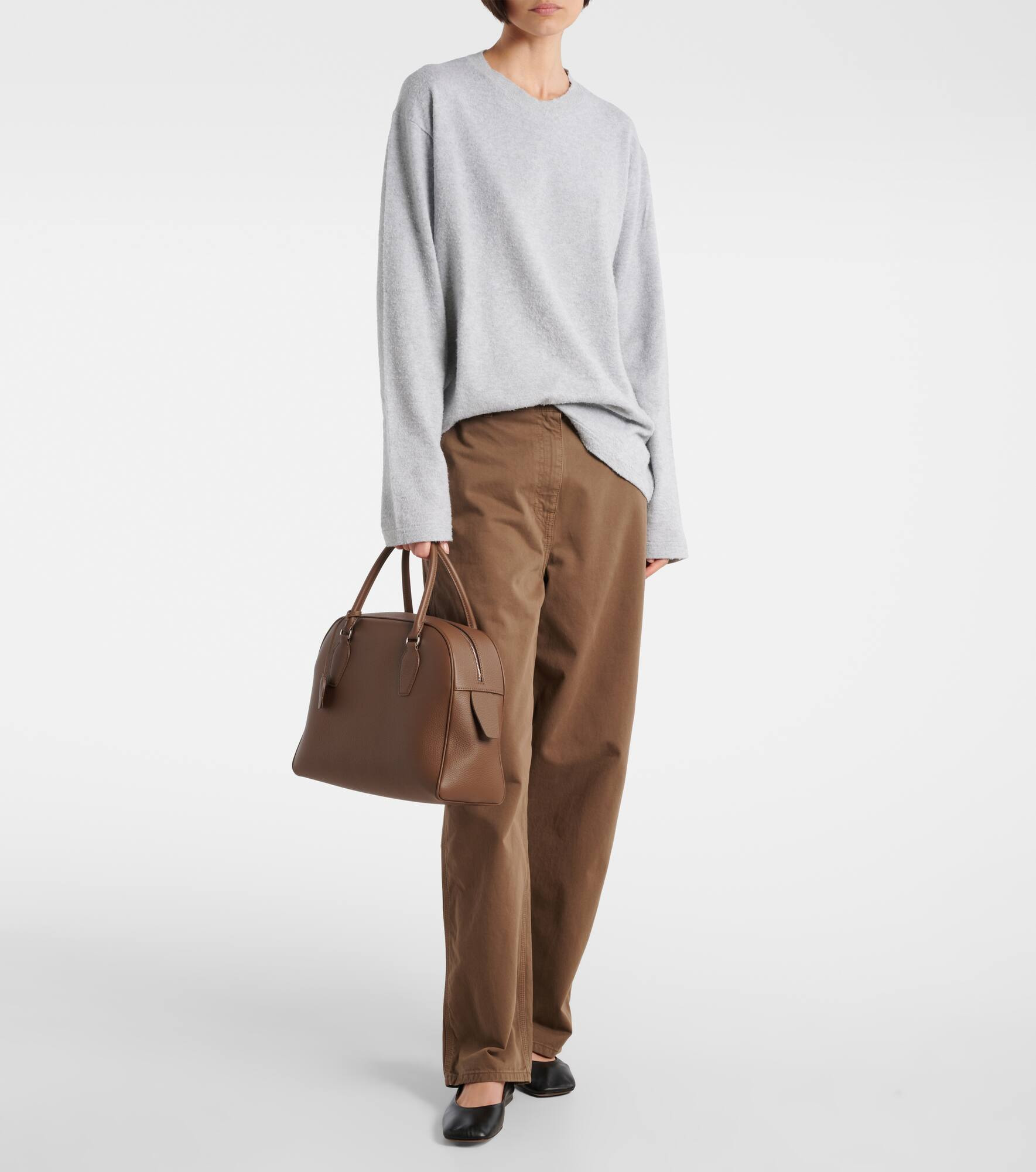 India 12 Medium leather tote bag - 5