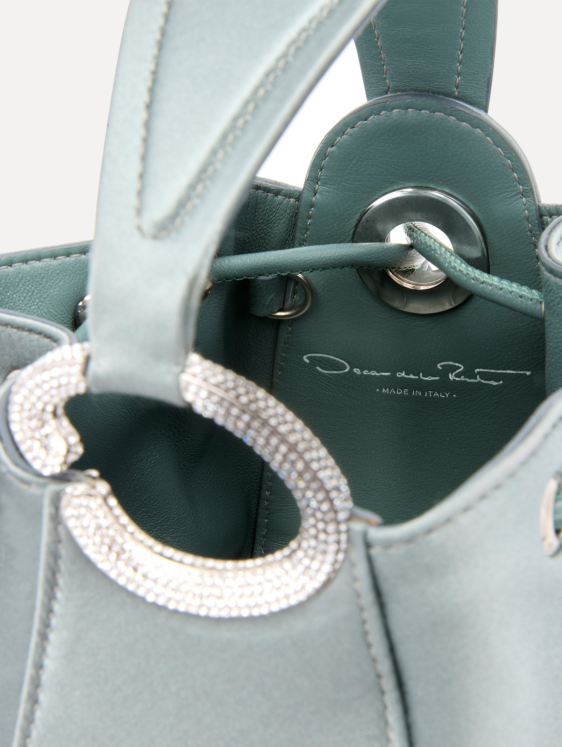 CRYSTAL PAVÉ NANO O HANDLE BAG - 5
