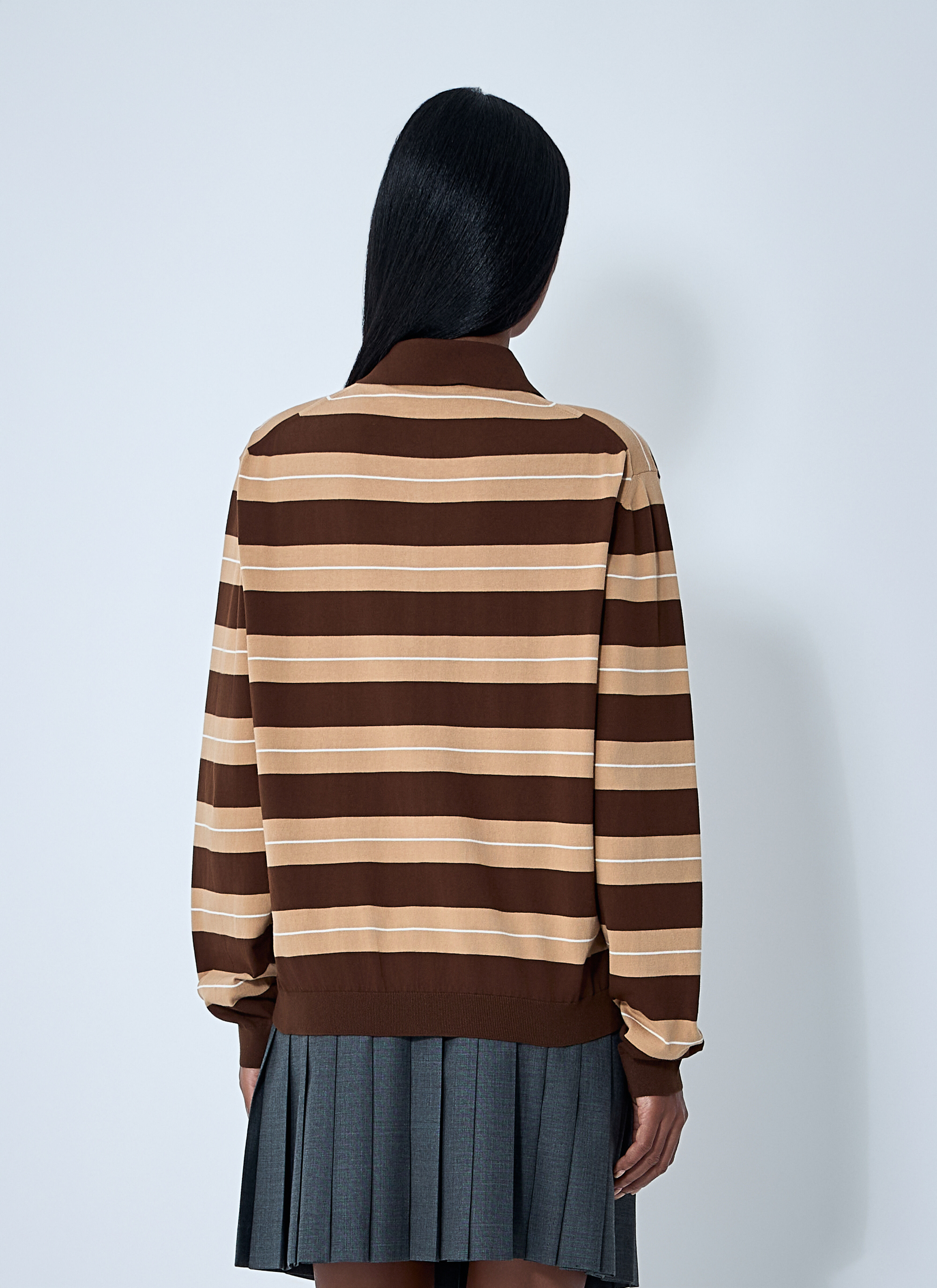Cotton Striped Polo Shirt - 4