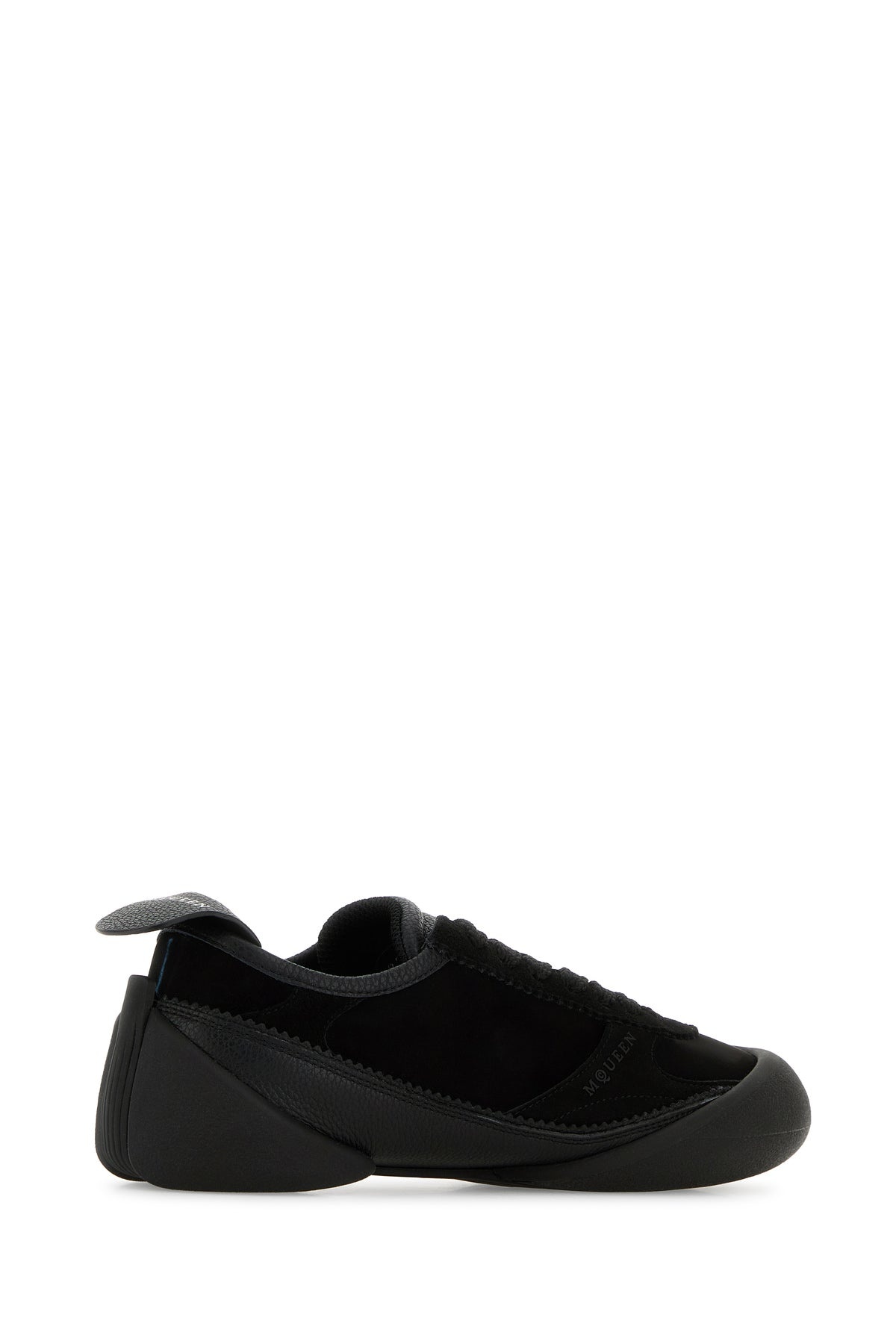 Black canvas and suede sneakers - 3