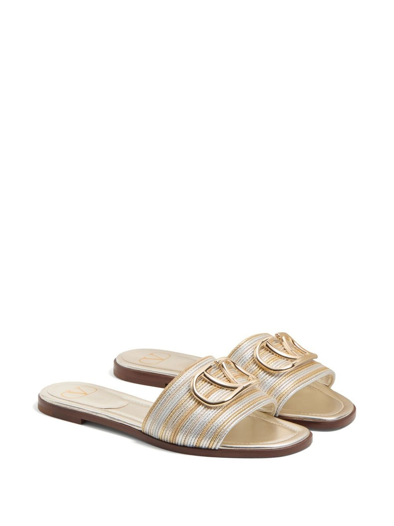 Valentino VLogo Signature embroidered sandals outlook