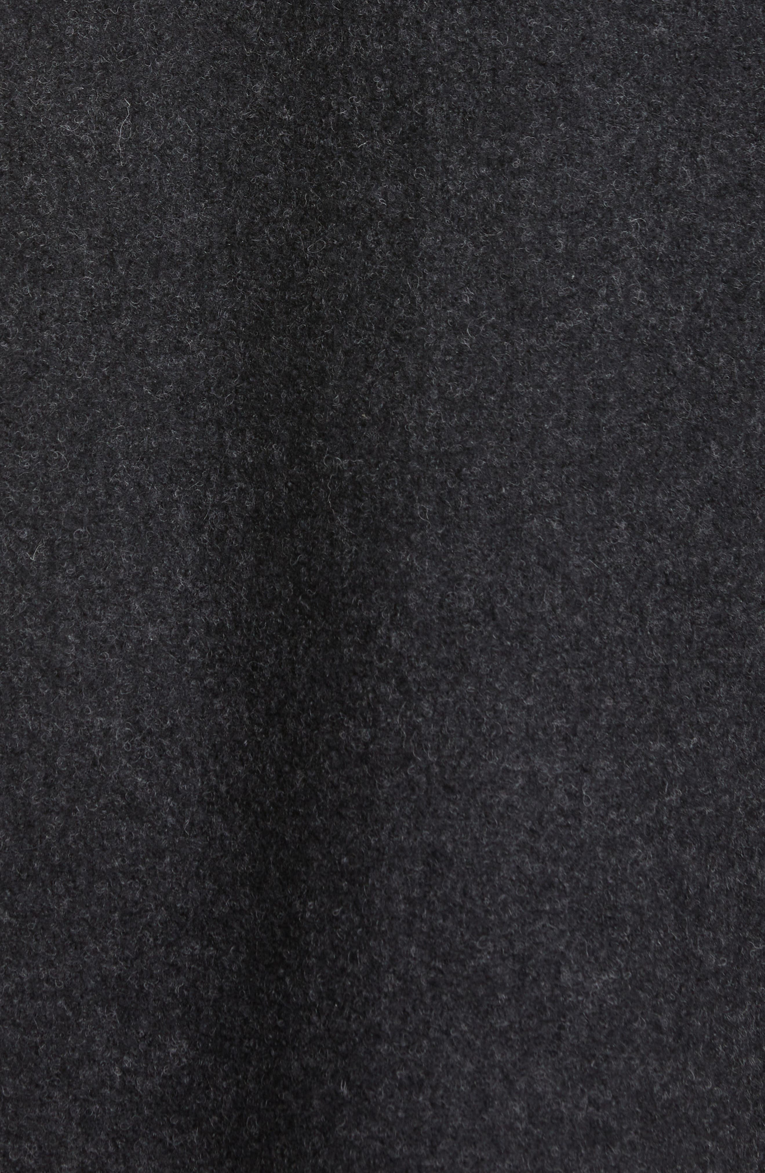 TOTEME Chain Stitch Wool Blend Scarf Jacket in Dark Grey Melange at Nordstrom - 5