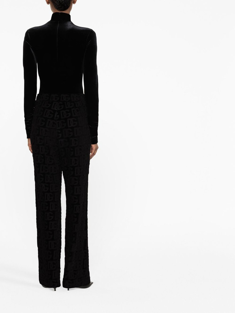roll-neck velvet top 4