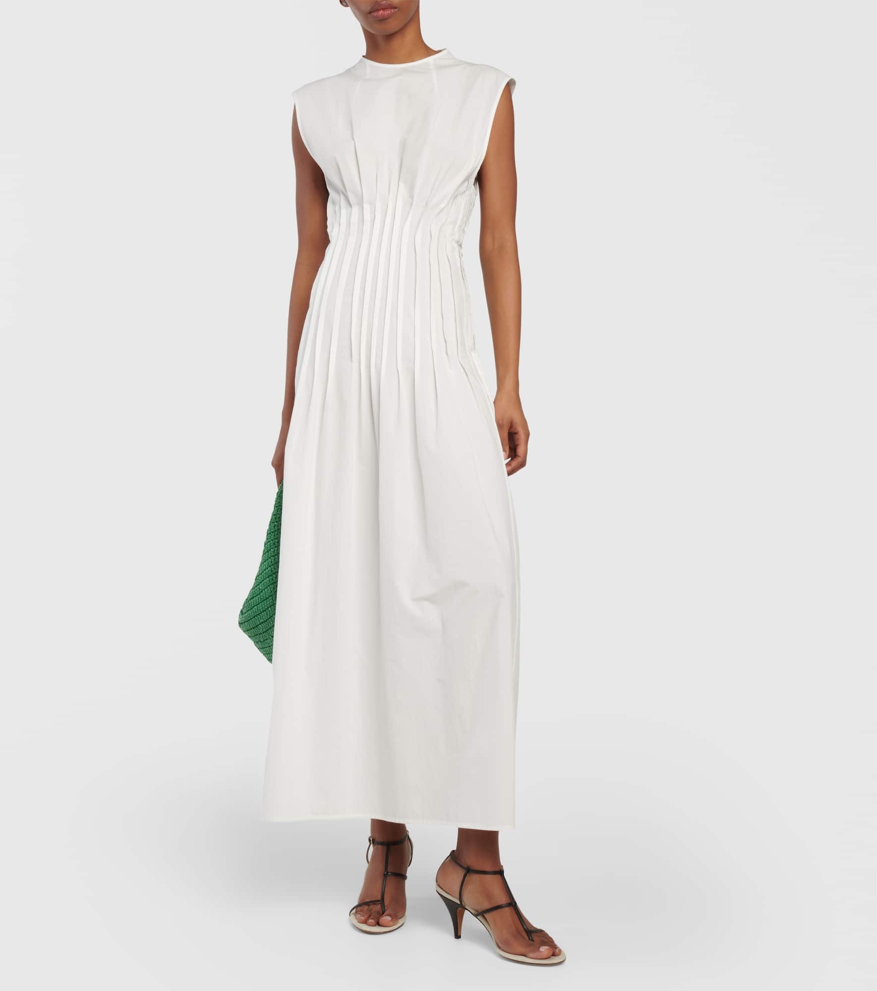 Wes pleated cotton poplin maxi dress - 2