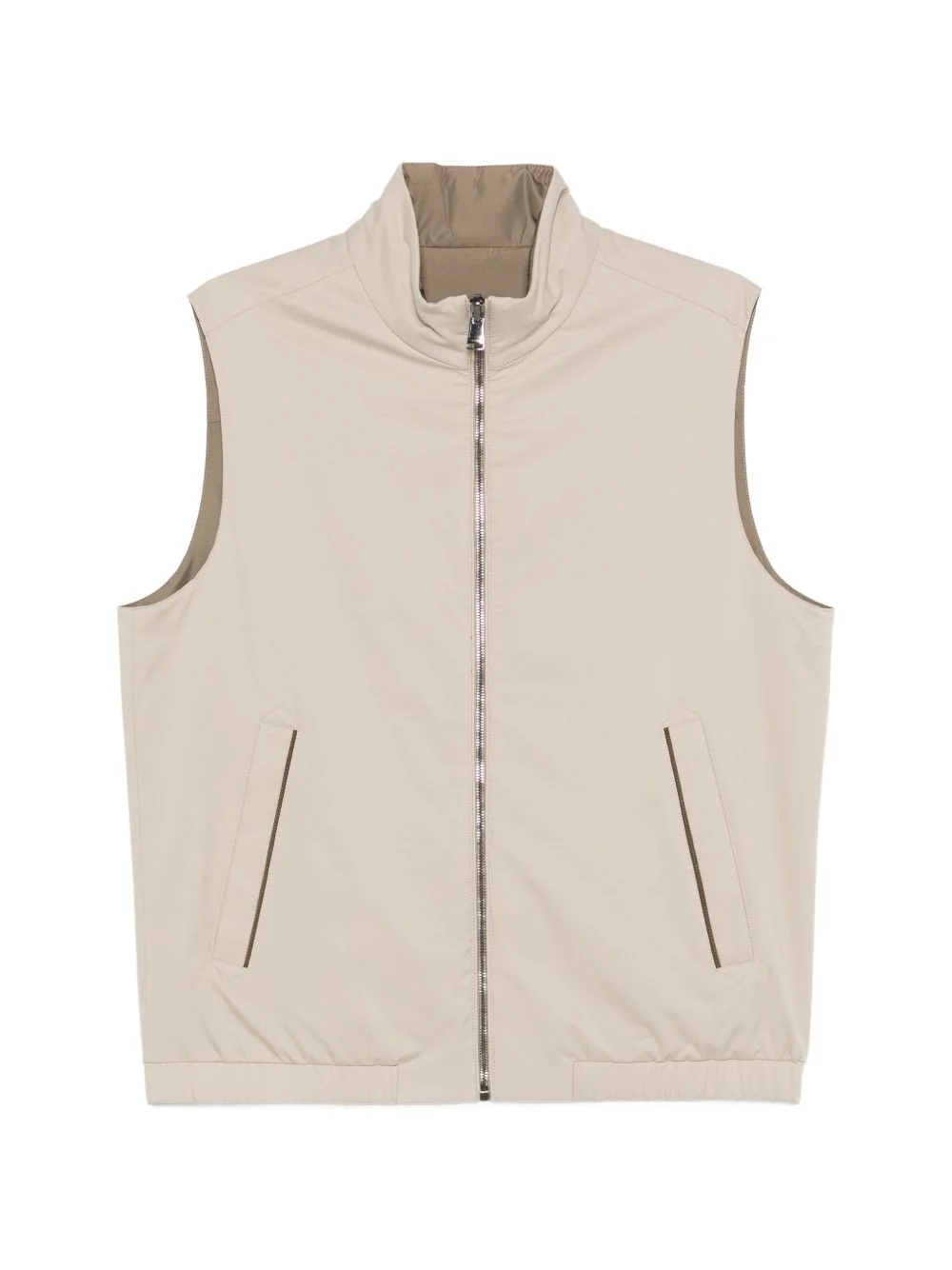 zip-fastening gilet - 1