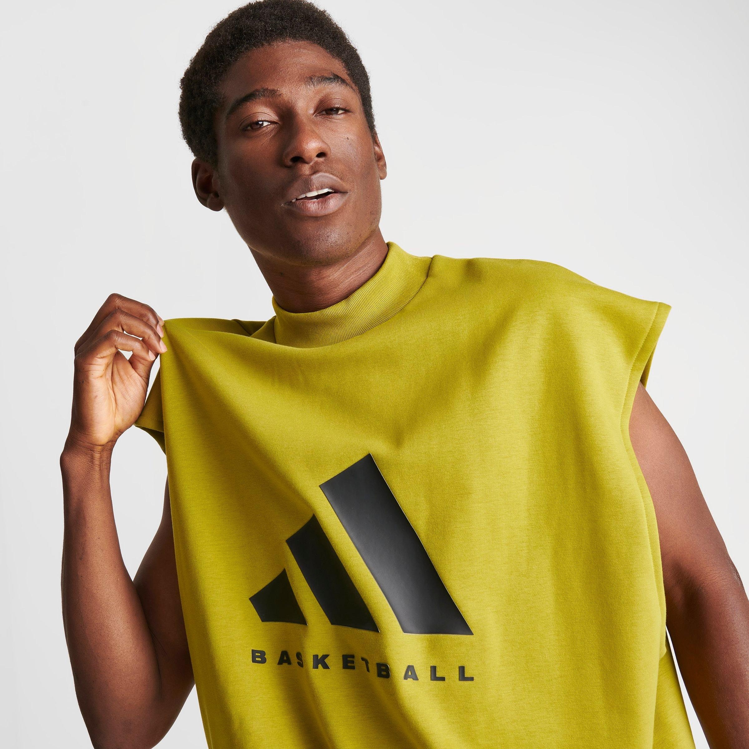 ADIDAS BASKETBALL ONE SLEEVELESS SWEATSHIRT - 5