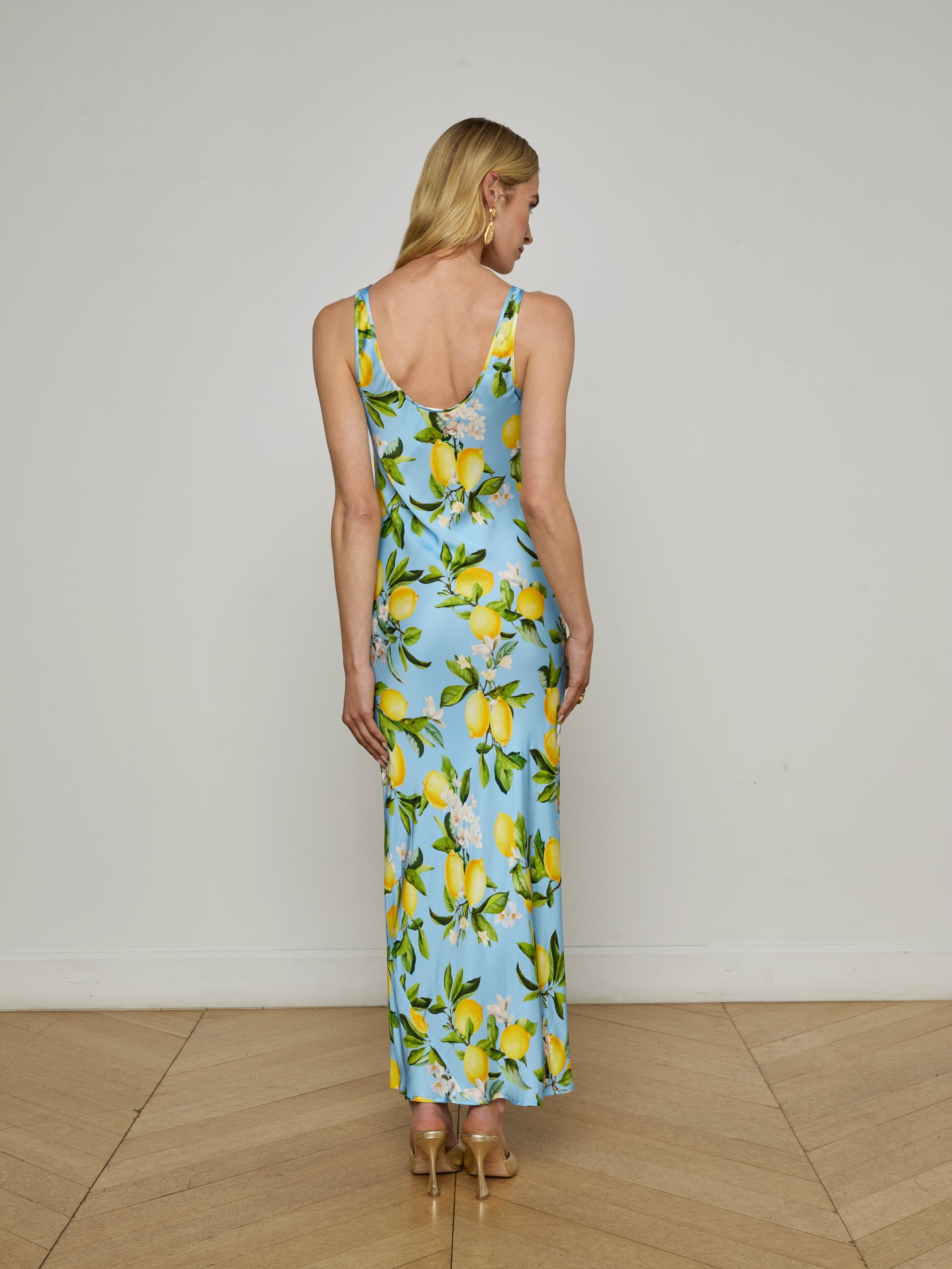 Akiya Satin Maxi Dress - 4