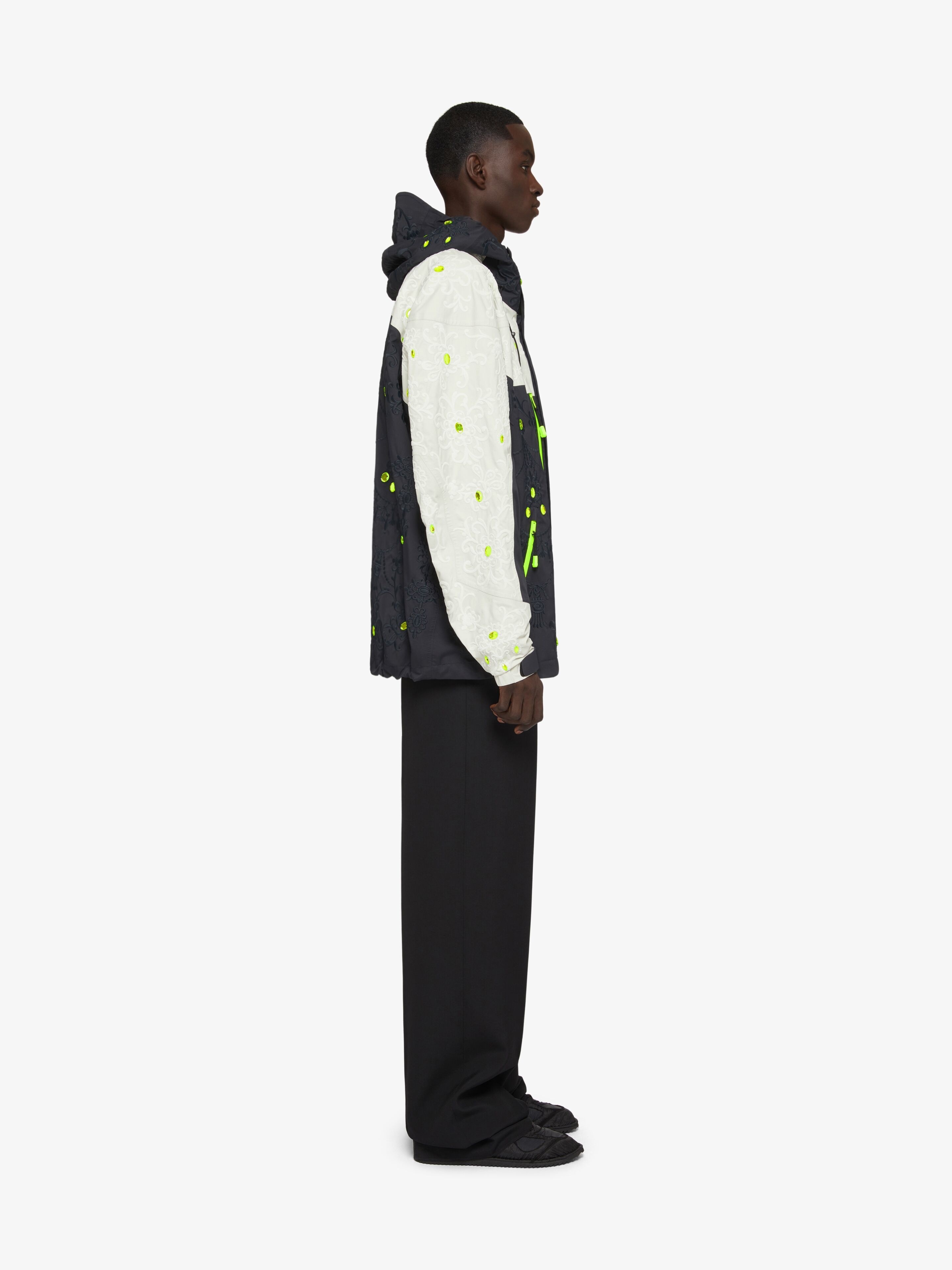 TECHNICAL JACKET WITH EMBROIDERIES AND RHINESTONES - 3