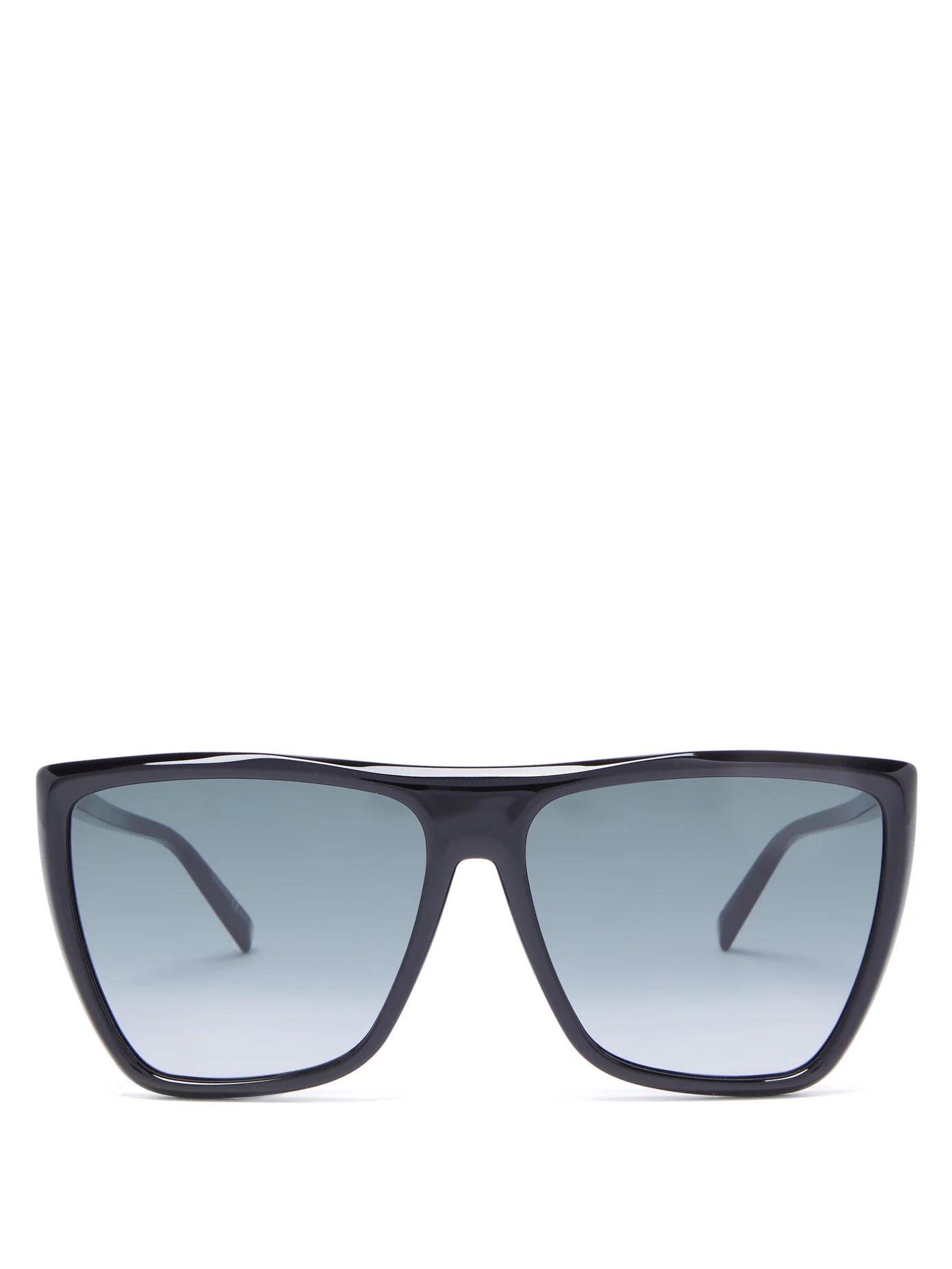 Flat-top acetate sunglasses - 1