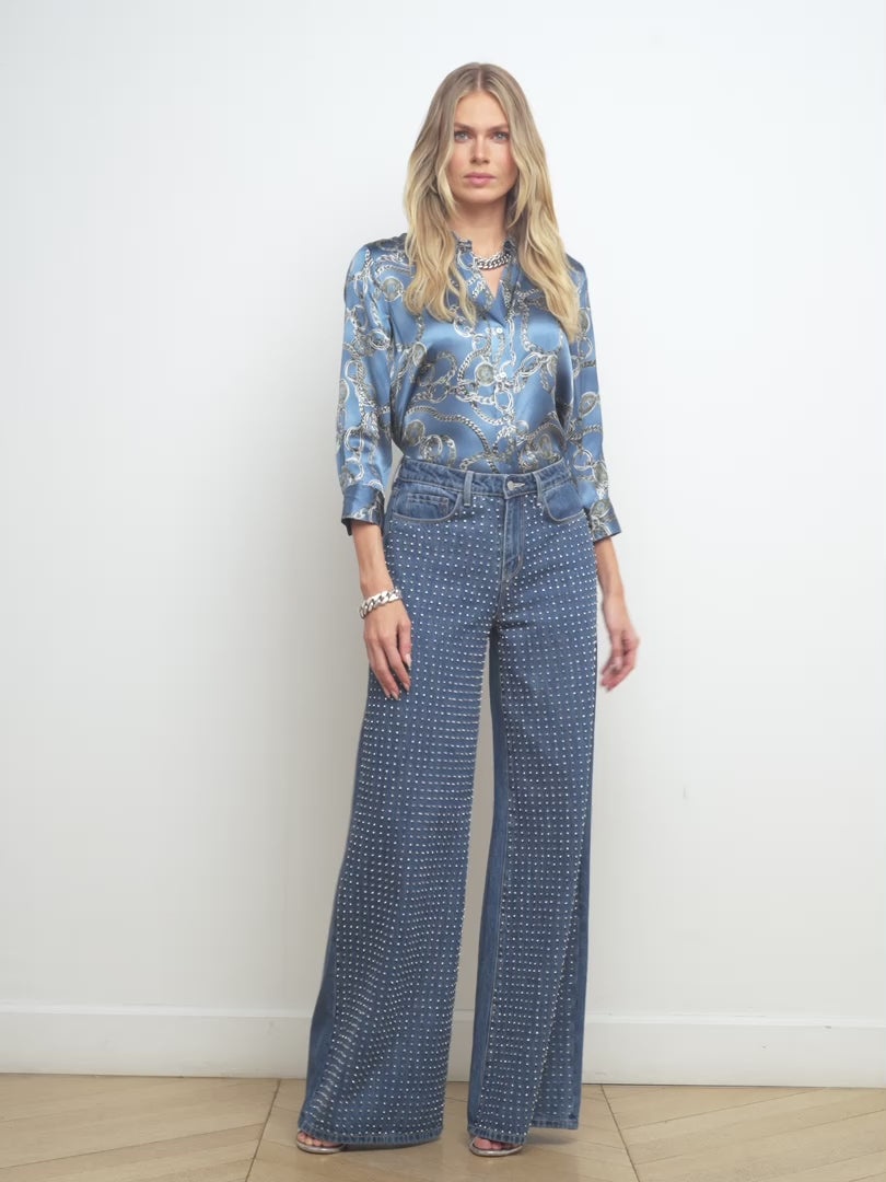 Quincy Crystal Embellished Jean - 8