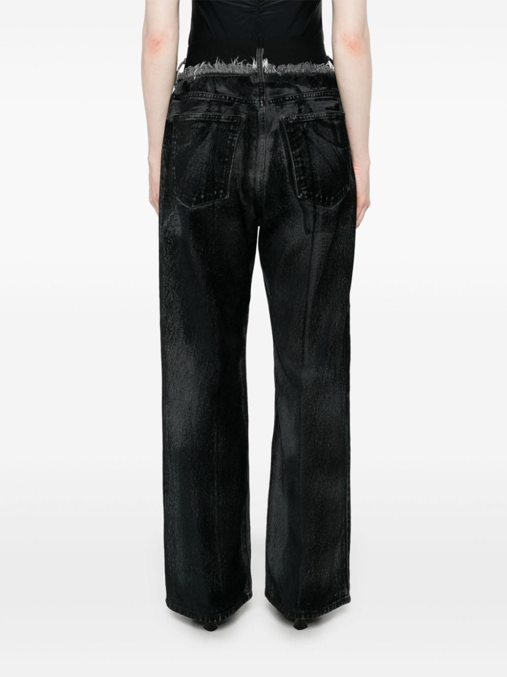 logo-waistband jeans - 4