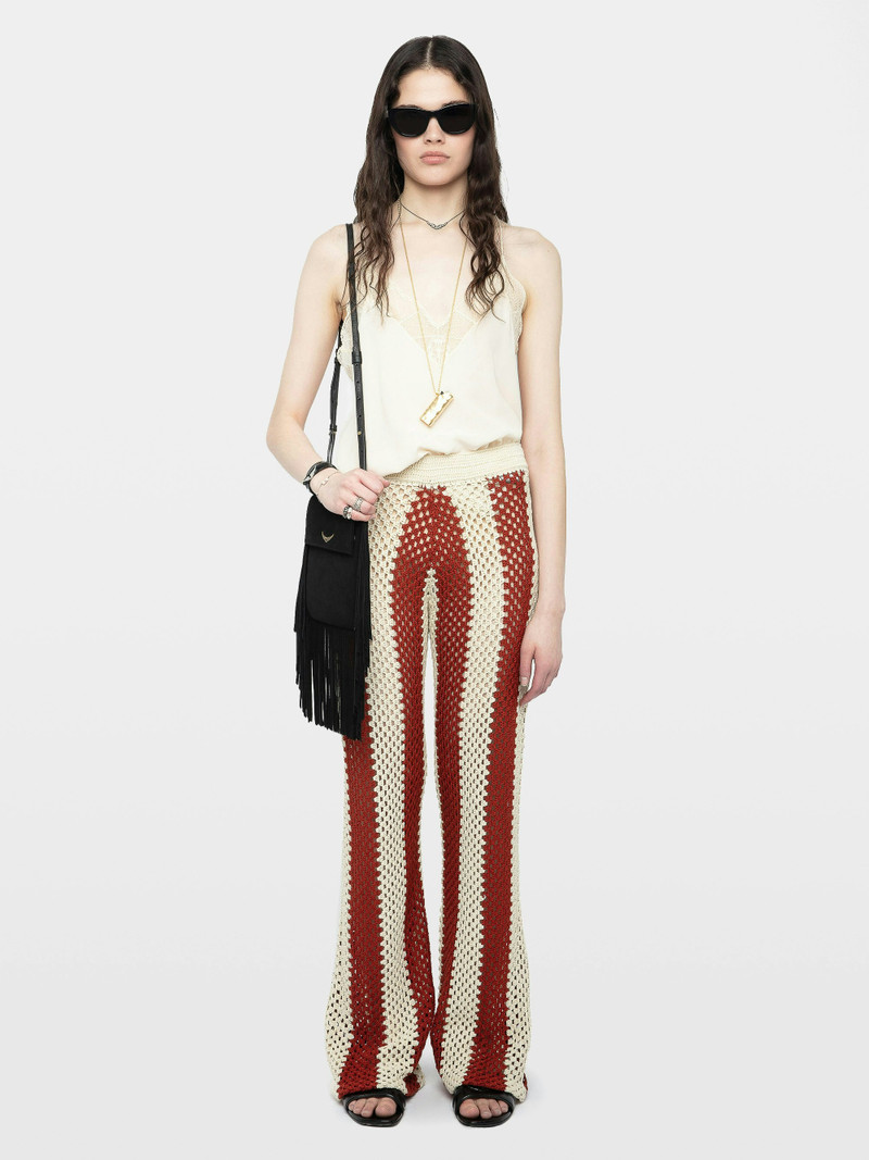Zadig & Voltaire Pia White Crochet Pants outlook