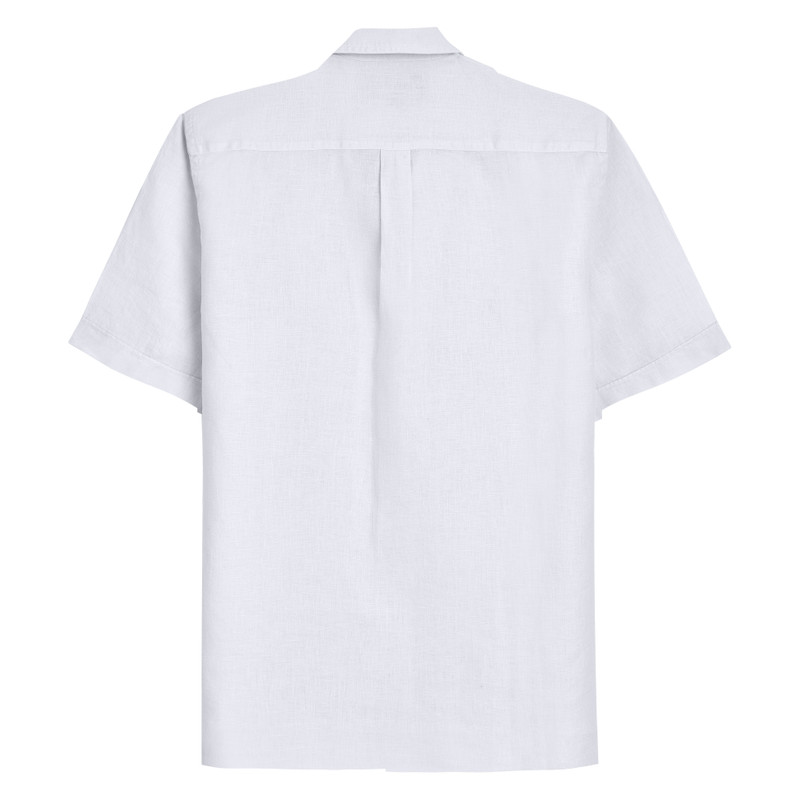 Vilebrequin Men Bowling Linen Shirt Solid outlook