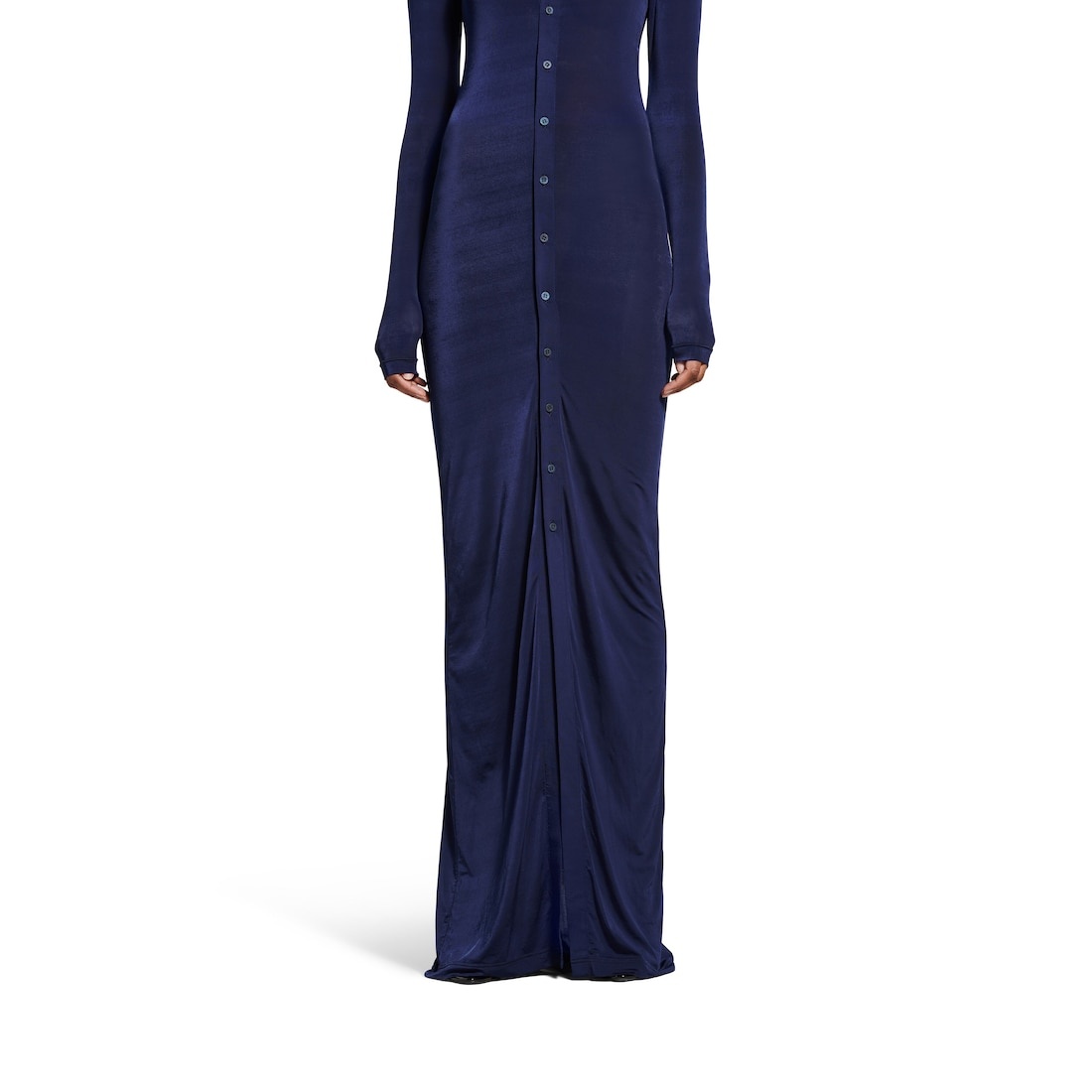 Women's Stretch Maxi Dress in Dark Navy - 6