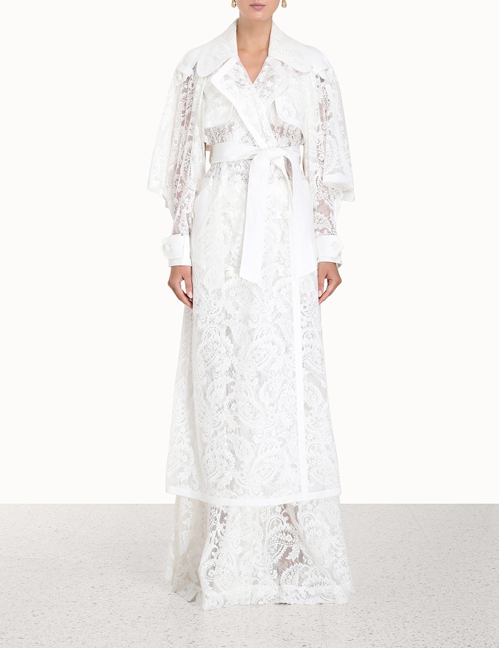 WONDERLAND LACE TRENCH COAT - 2