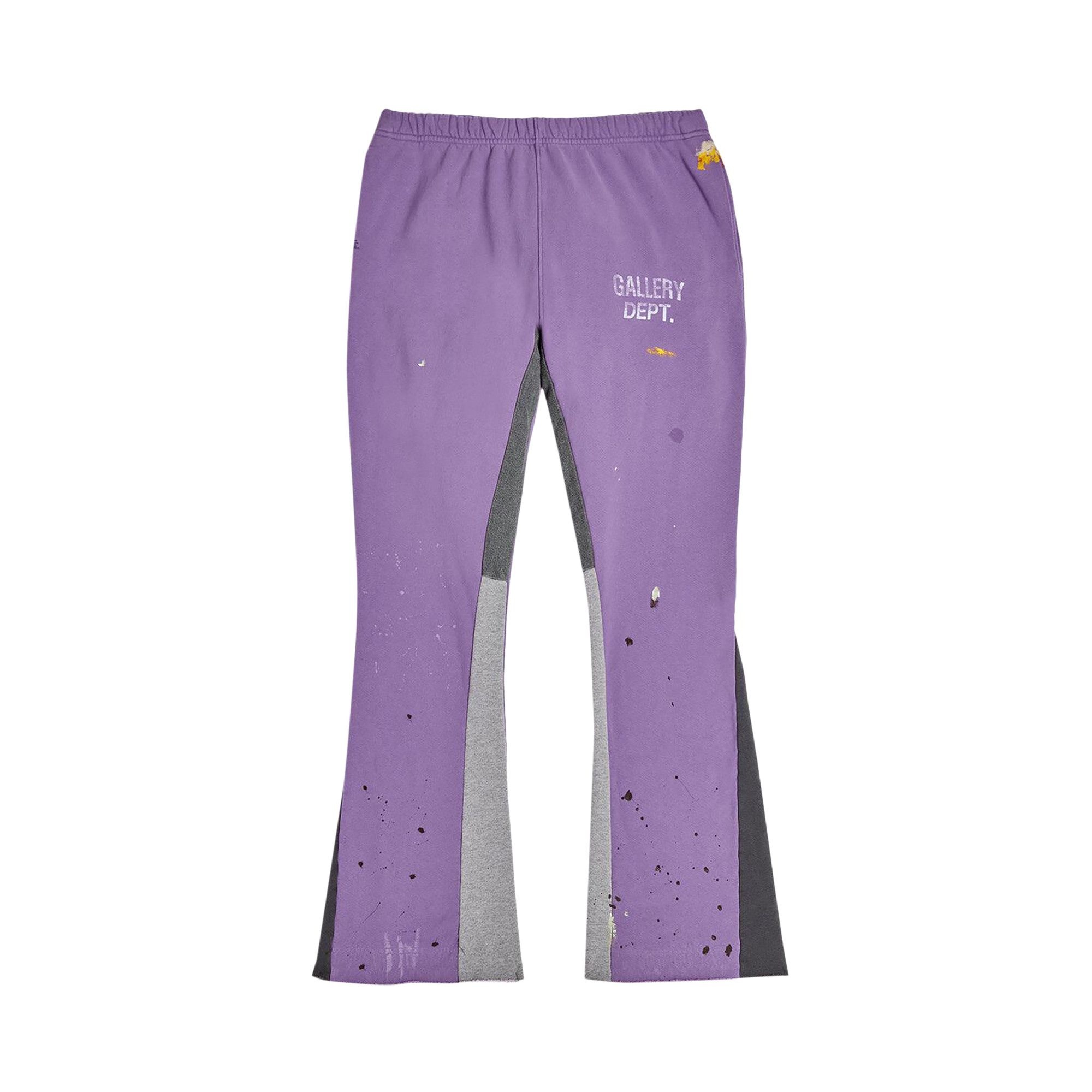 Gallery Dept. GD Painted Flare Sweatpant 'Purple' - 1