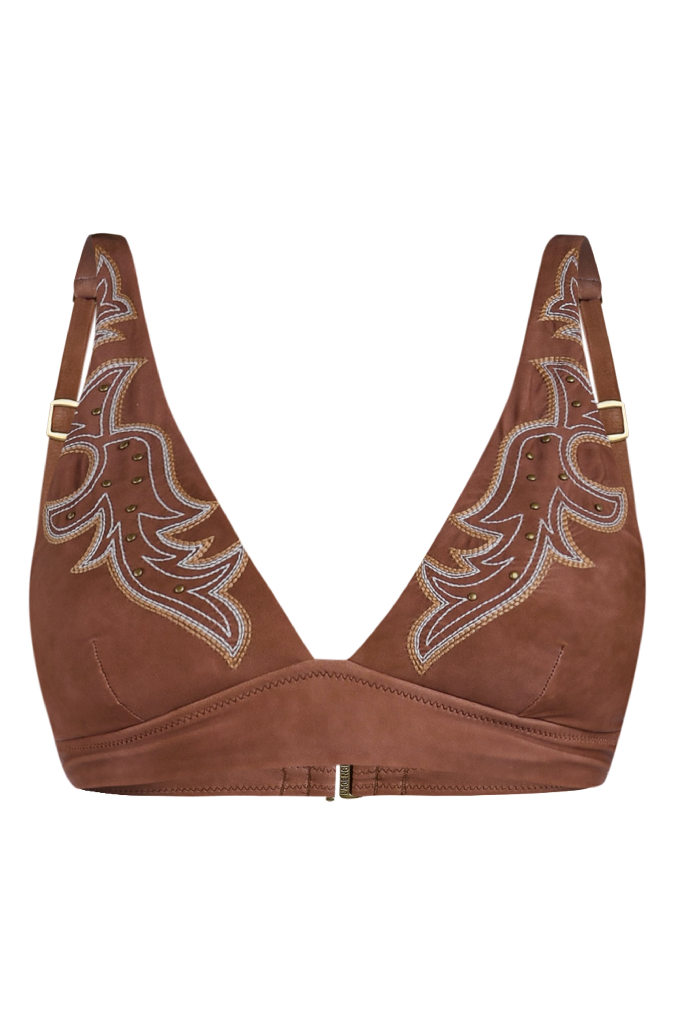 L'AGENCE Lexie Bolero Bikini Top in Bronze at Nordstrom - 3