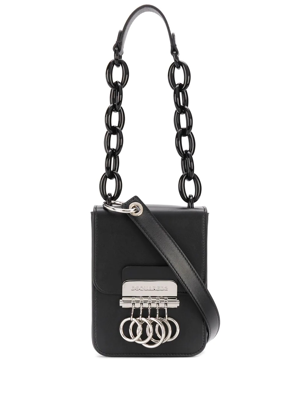 ring-detail shoulder bag - 1