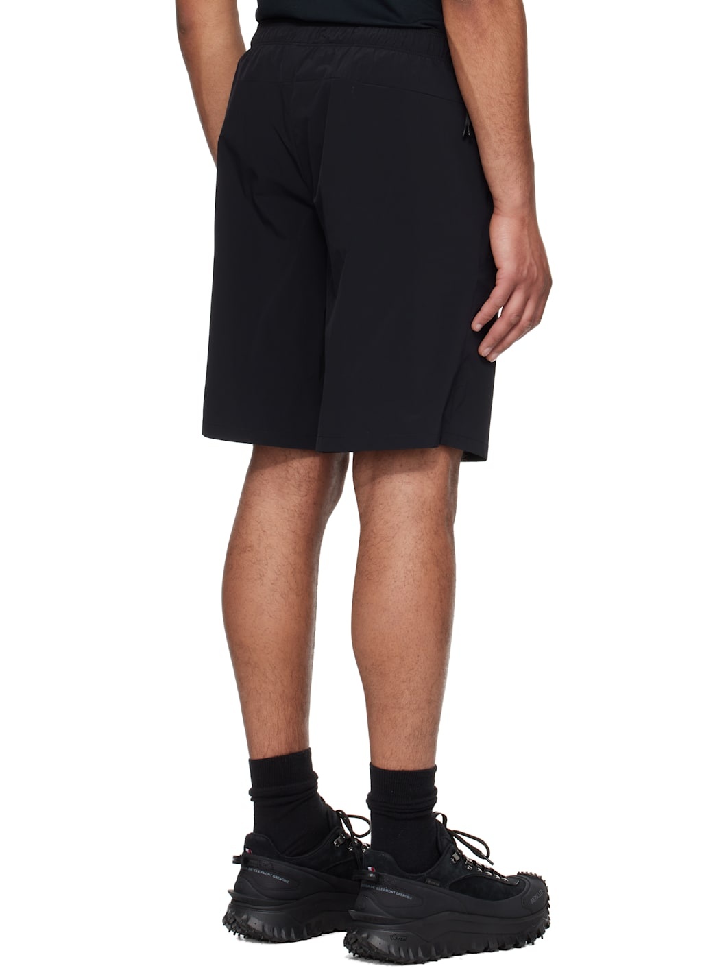 Black Logo Patch Shorts - 3