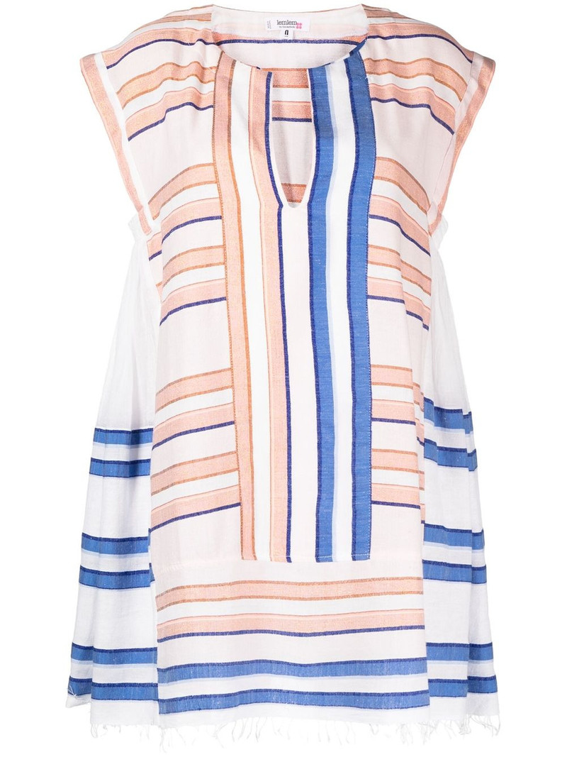 Eskedar stripe-pattern caftan dress 1
