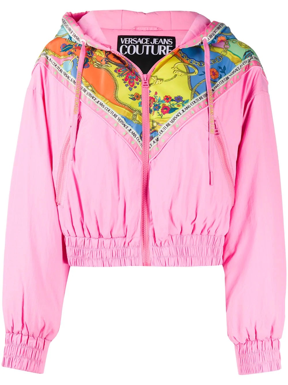 colour-block bomber jacket - 1