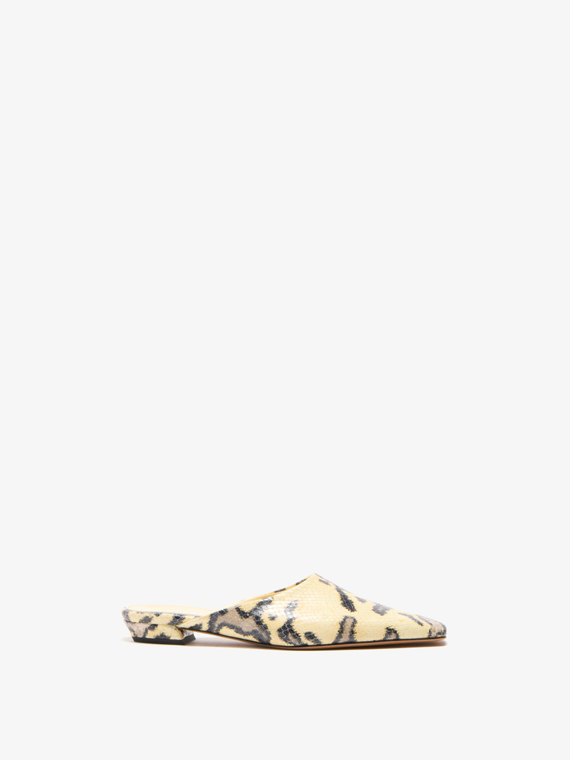 Trap Slipper in Embossed Python 1