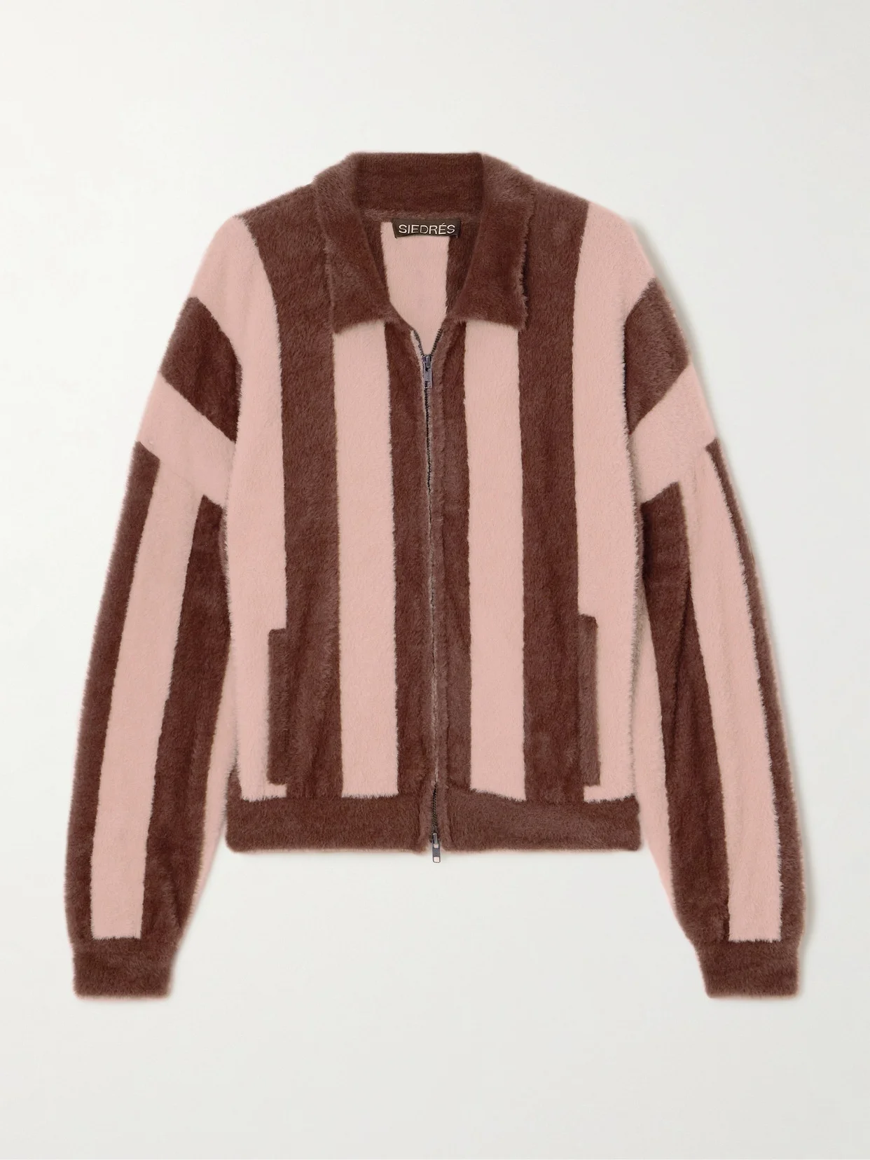 Lenn Striped Brushed Woven Jacket - 1