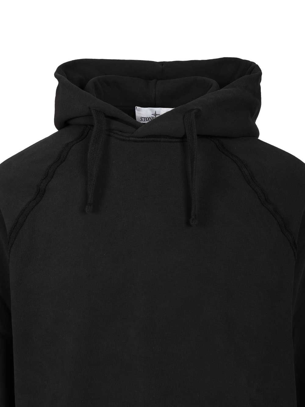 Organic Cotton Hoodie Sweatshirts Black - 4