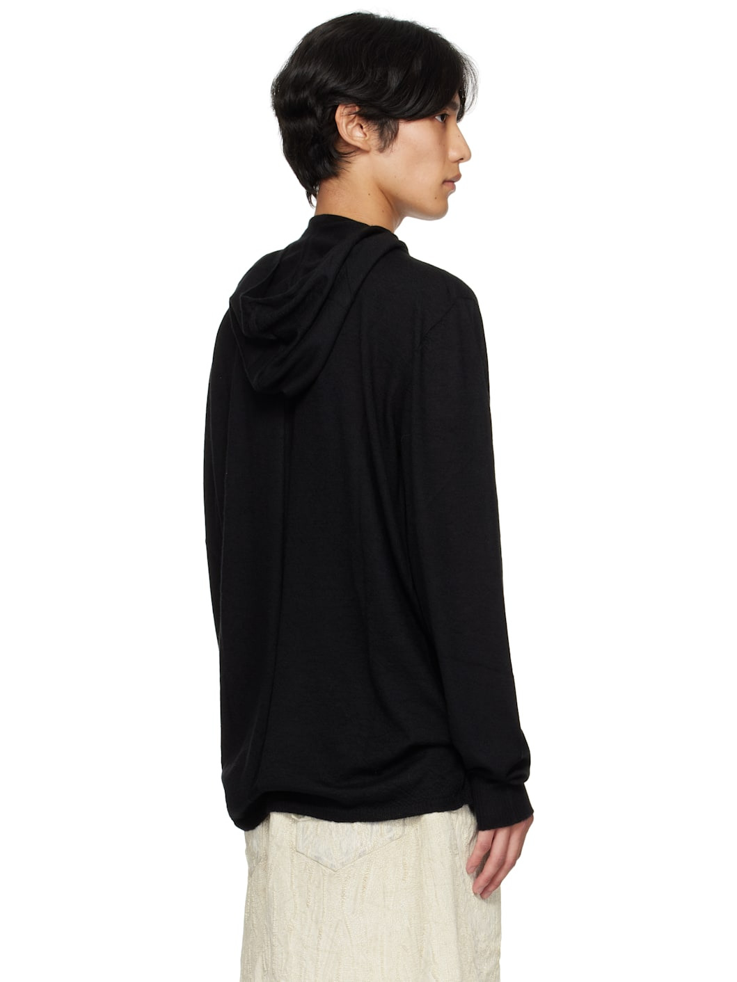 Black Concoridans Long Sleeve Hoodie - 3