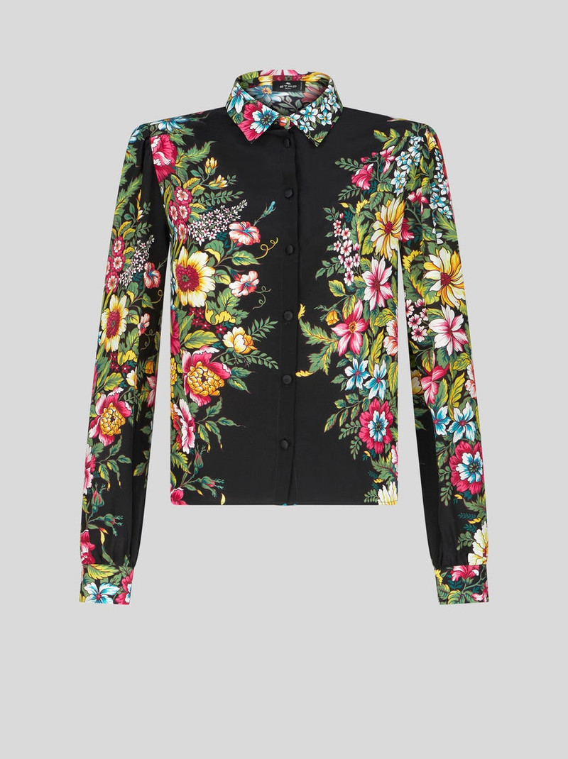 CREPE DE CHINE SHIRT 와 PRINT - 1