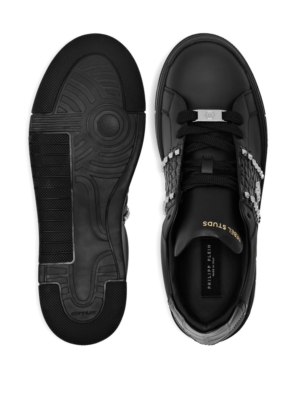 stud-embellished low sneakers - 3