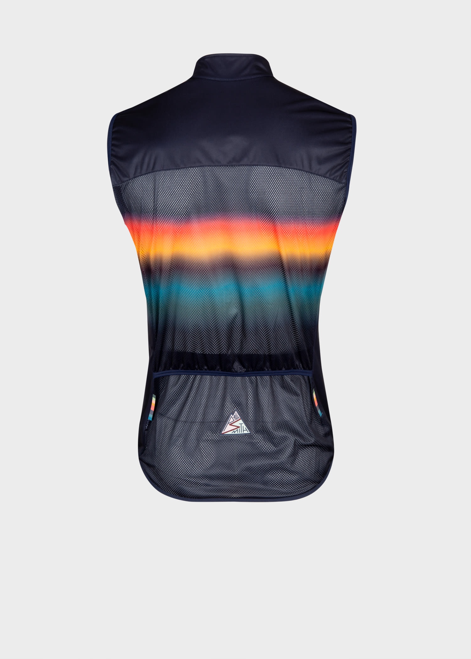 'Artist Stripe Gradient' Cycling Gilet - 4