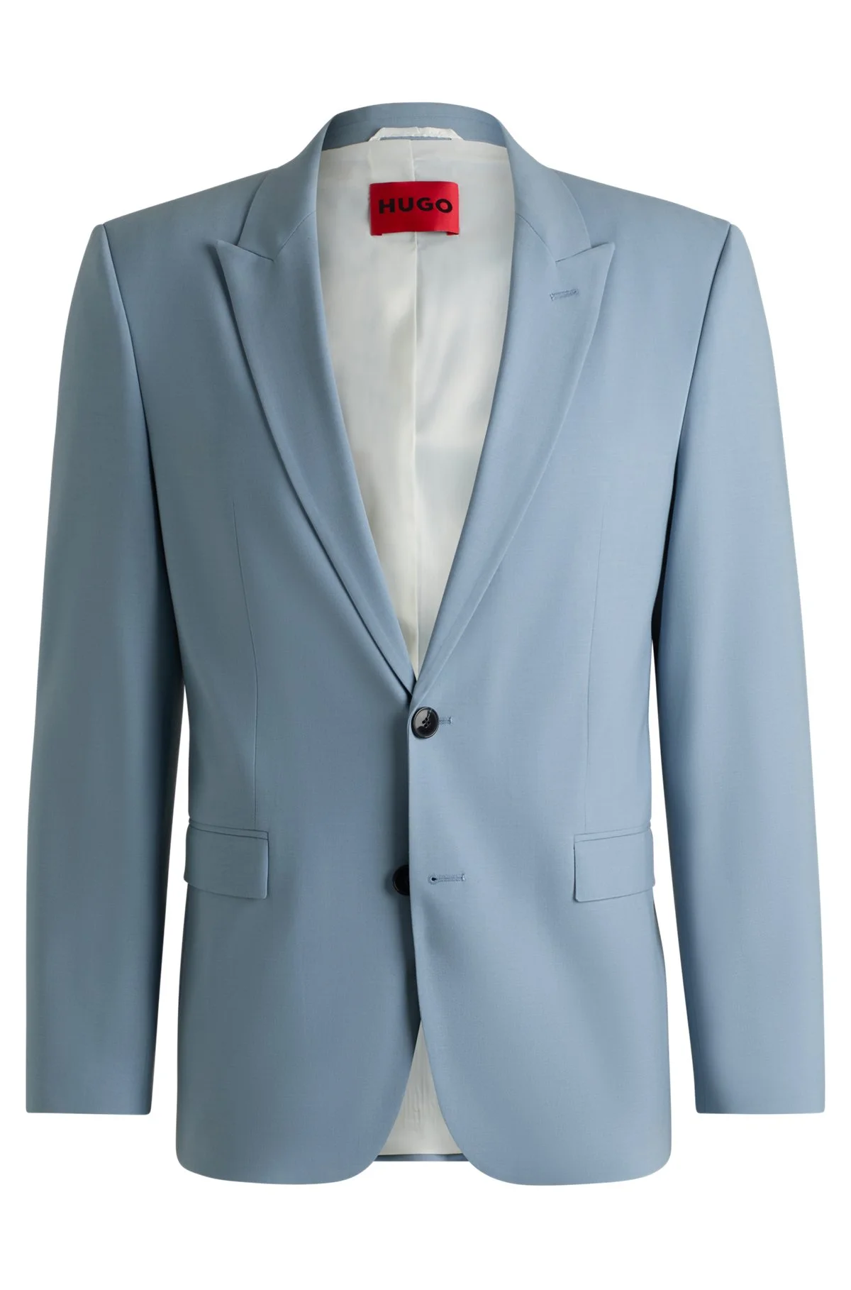 EXTRA-SLIM-FIT BLAZER IN WOOL-BLEND POPLIN - 1