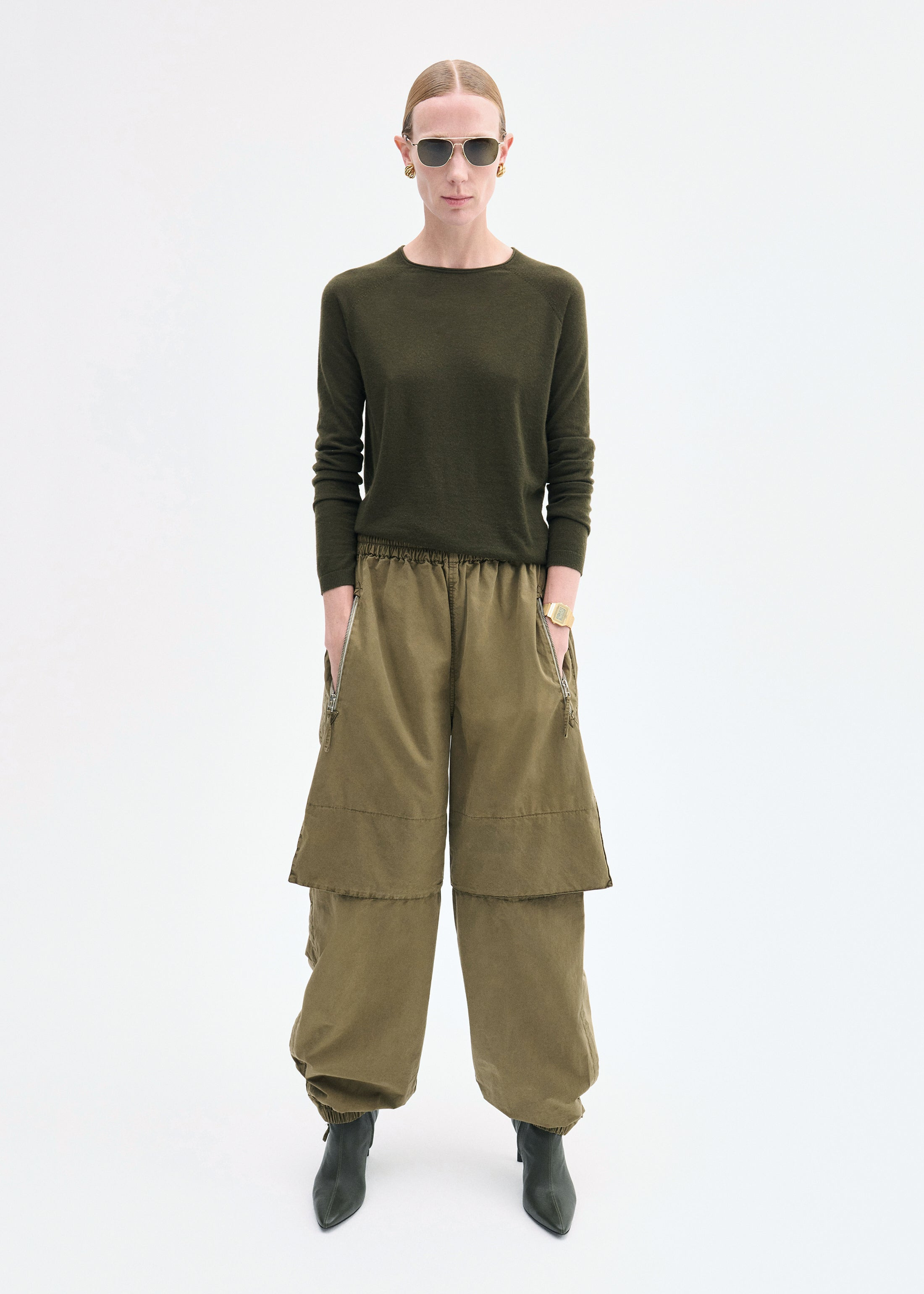Raglan Sweater in Fine Cashmere - 3