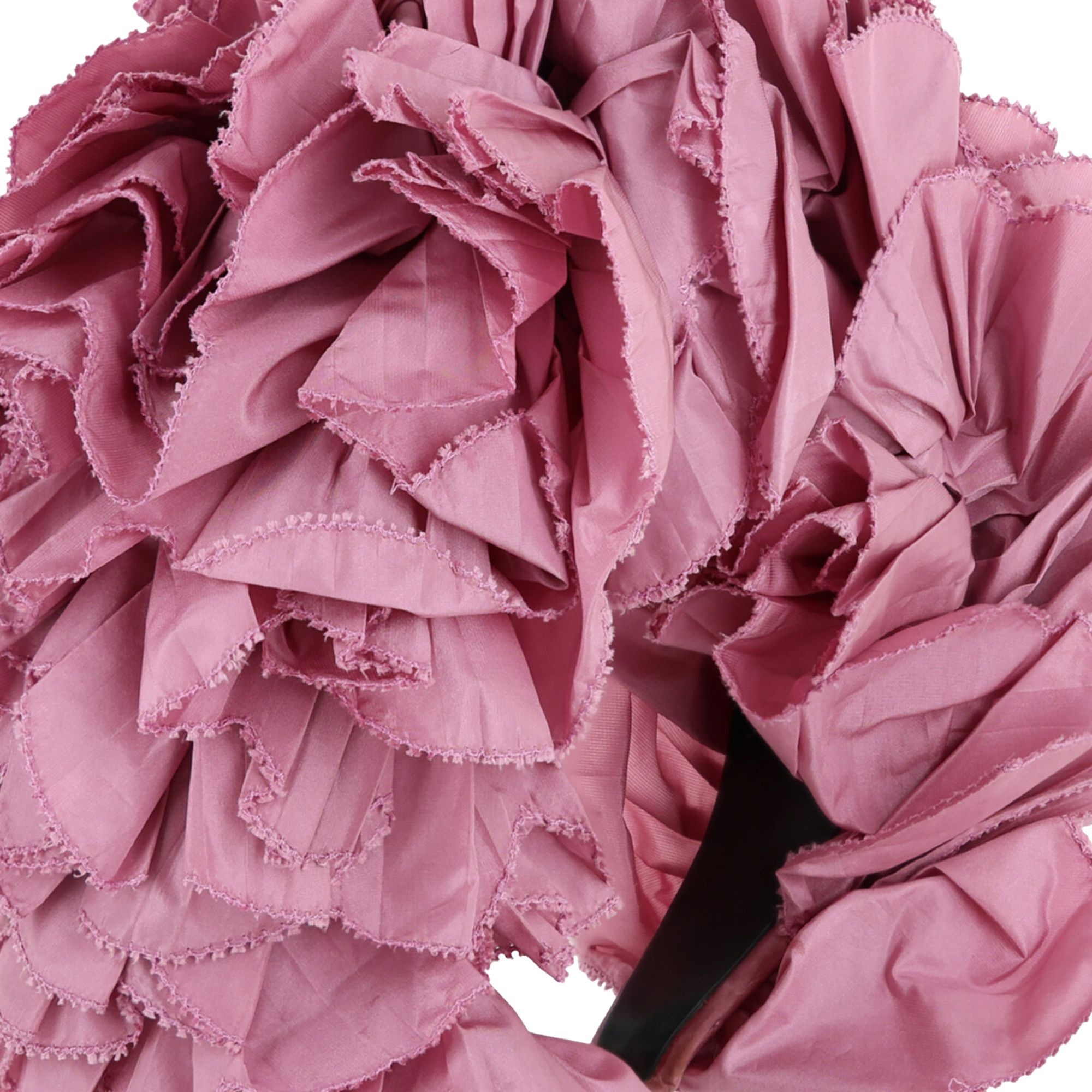 Gucci Ruffle Silk Headband 'Blush' - 3