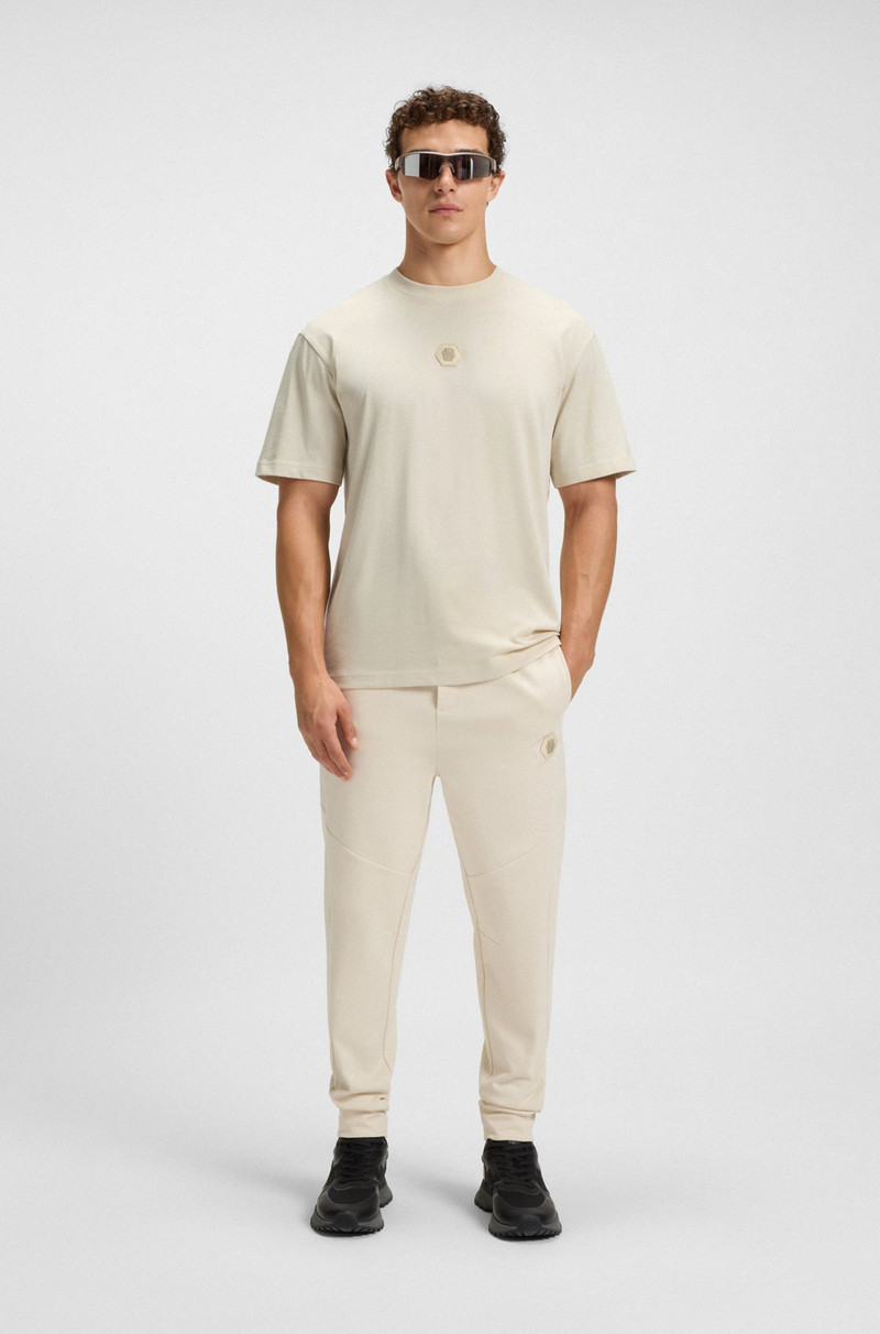 BOSS COTTON-JERSEY T-SHIRT WITH DOUBLE B MONOGRAM outlook