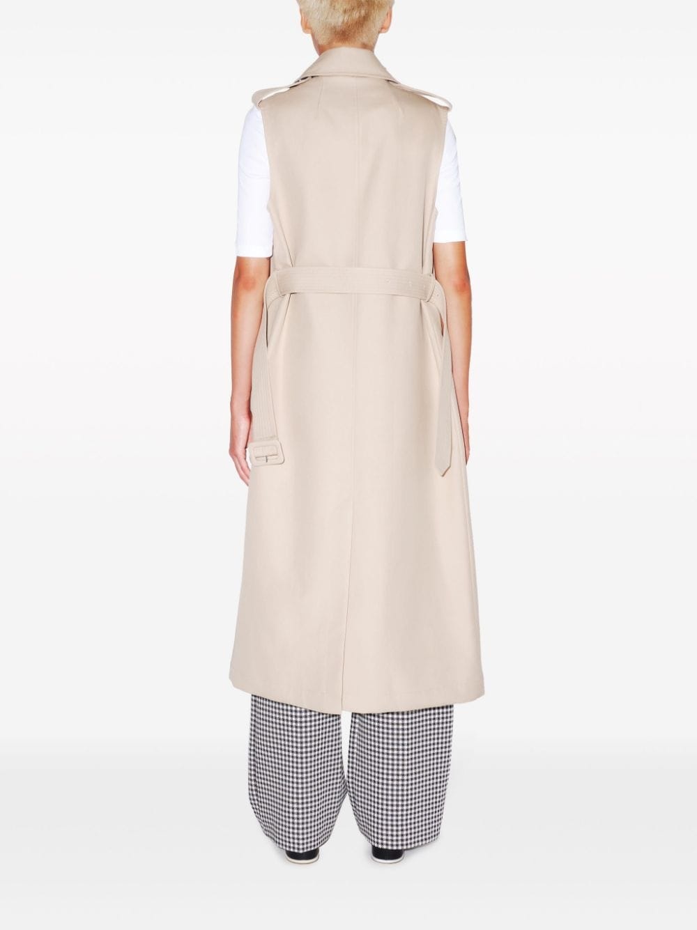 detachable-panel trench coat - 7