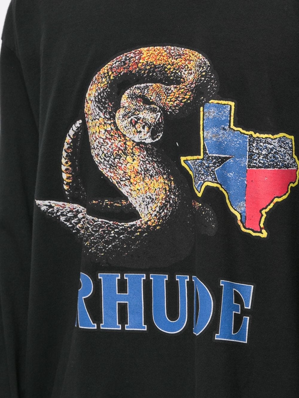 Rattlesnake logo print T-shirt - 5