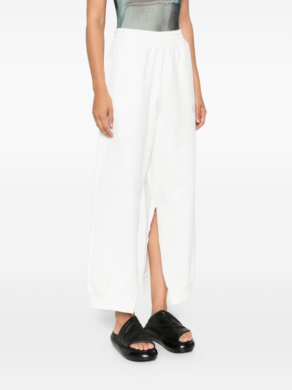 number-print track pants - 3
