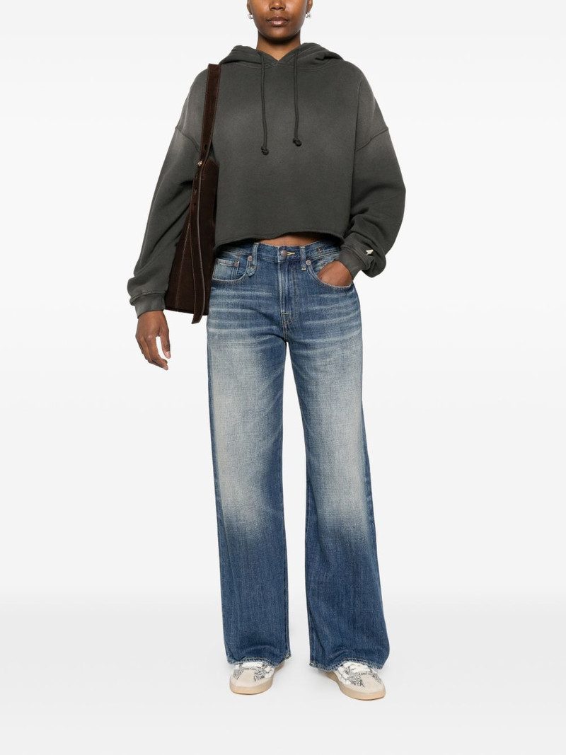 Golden Goose logo-print cropped hoodie outlook