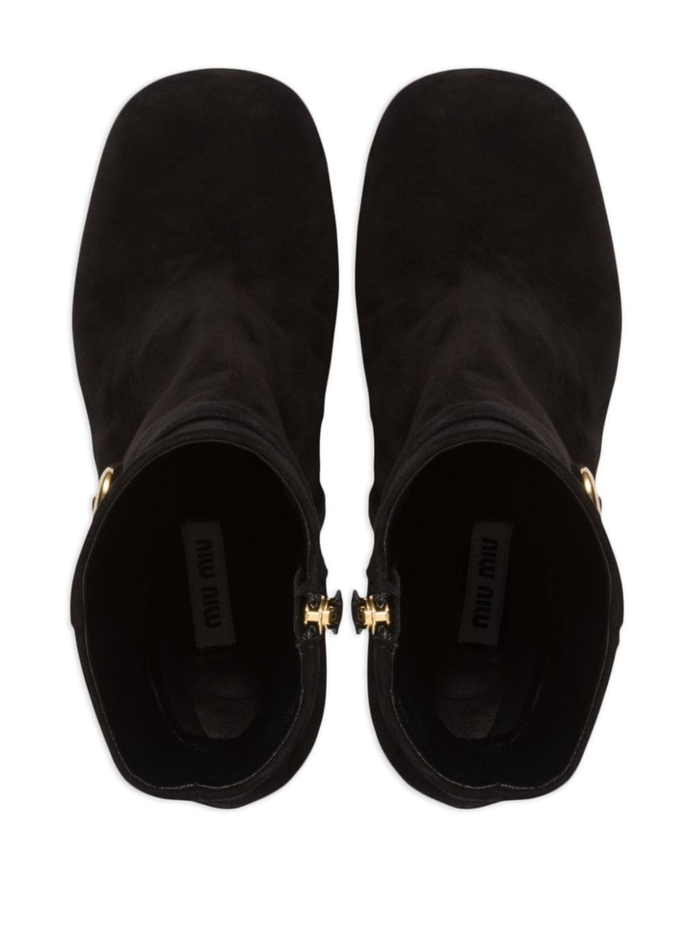 110mm platform suede boots - 4